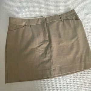 Express Design Studio Beige/Brown Sugar Textured Mini Skirt